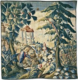 Chinoiserie Landscape Tapestry Panel