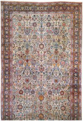Kirman Carpet of Vase Design
