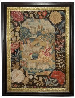 Signed and Dated Queen Anne Needlework